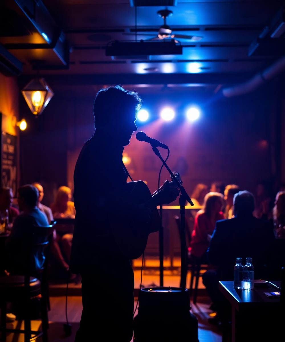 Música ao vivo no restaurante